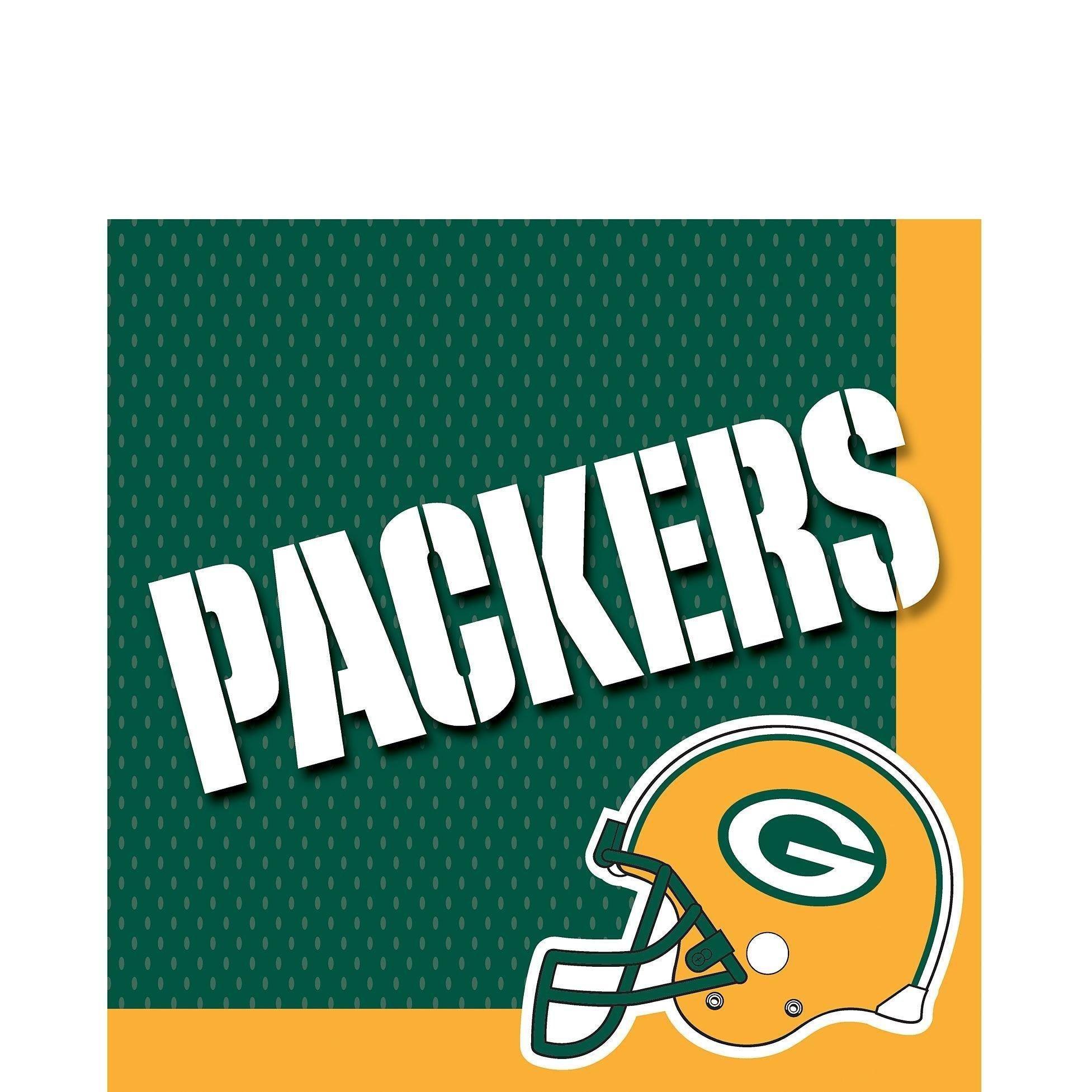 Green Bay Packers Party Supplies Pack for 18 Guests - Kit Includes Plates, Napkins, Table Cover, Cups, Cutlery, Serving Bowl, Banner Decoration & Centerpiece